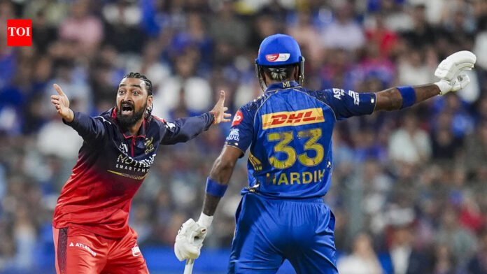 'A Pandya must win': Krunal Pandya enjoys RCB's win over MI in Wankhede

