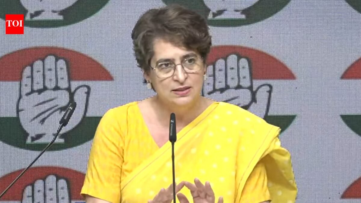 'A black day at the Centre, they were shocked for the first time': Priyanka on delimitation bill failure
