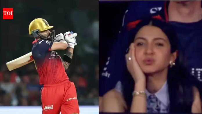 Anushka Sharma's reaction goes viral when Virat Kohli misses 50 against LSG - Watch

