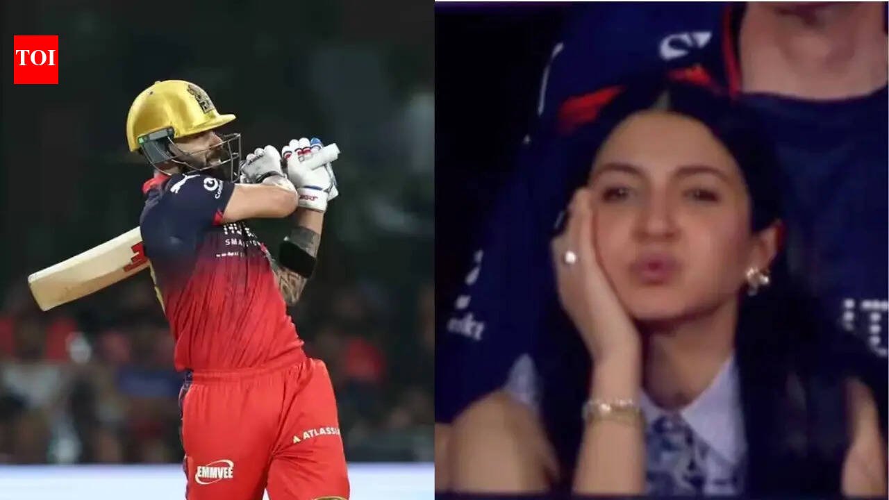 Anushka Sharma's reaction goes viral when Virat Kohli misses 50 against LSG - Watch