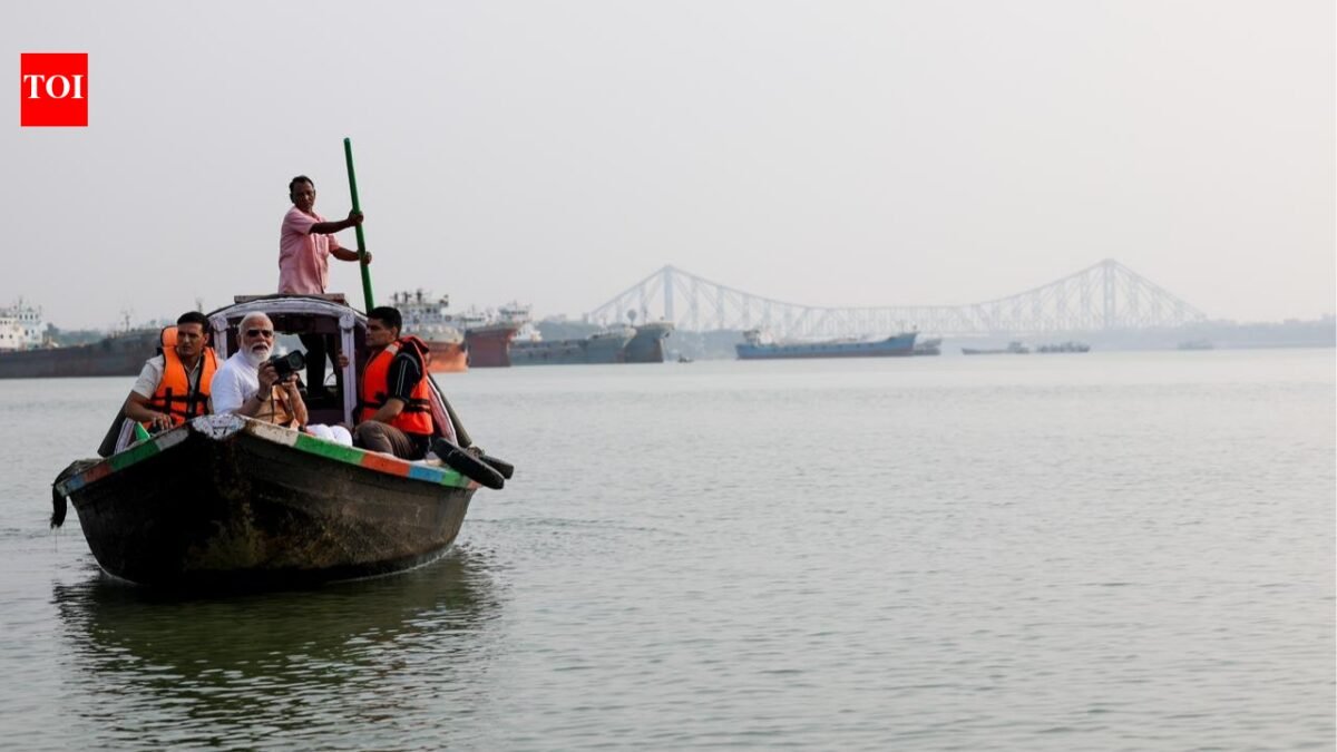 Boat trip, camera in hand: PM Modi shares pictures of Hooghly; 'Maa Ganga' message from Bengal