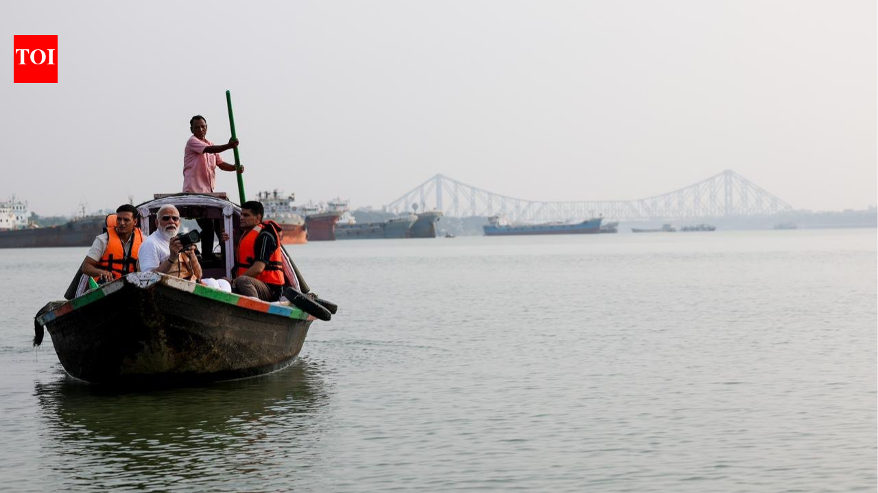 Boat trip, camera in hand: PM Modi shares pictures of Hooghly; 'Maa Ganga' message from Bengal