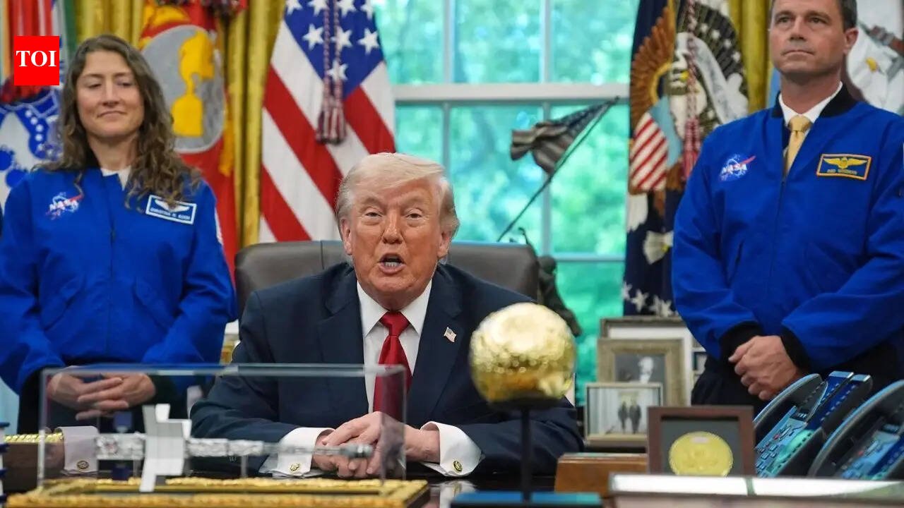 'Can the president fly a space mission?': Trump jokes as Artemis 2 astronauts visit White House