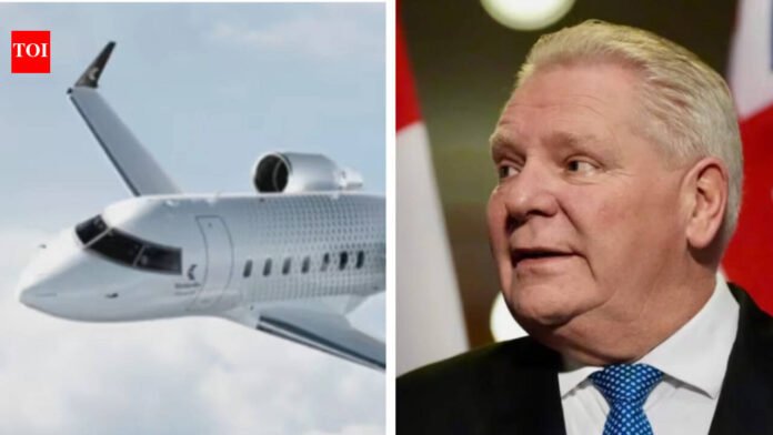 Canadian Doug Ford to sell $28.9m private jet 'as soon as possible' after facing scrutiny: 'Should fly economy like the rest of us'

