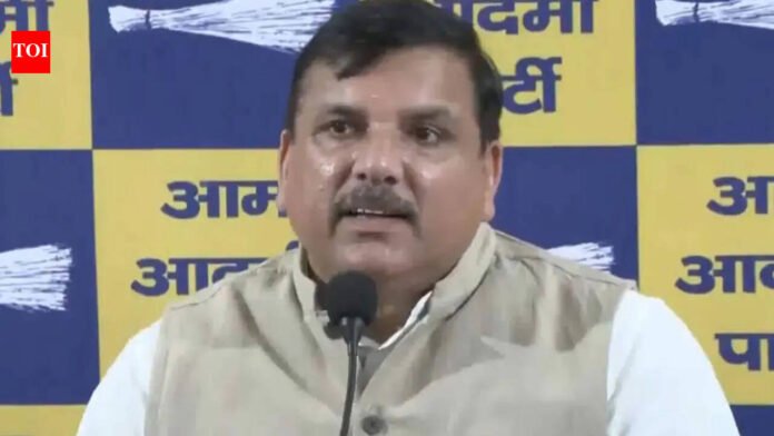 'Chota Party of India': Sanjay Singh slams BJP over 'Sheeshmahal 2' claim, threatens defamation suit

