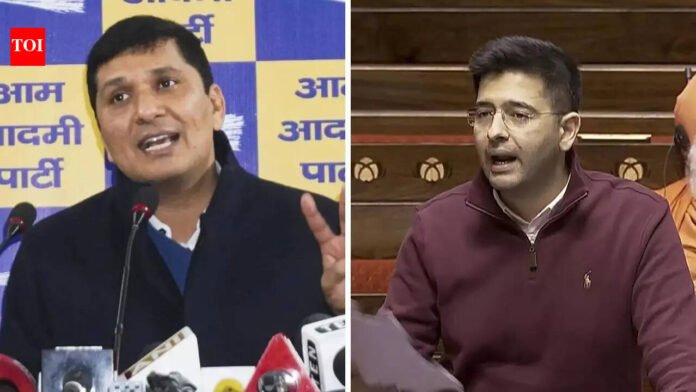 'Conspiracy with BJP to create image of neutrality': AAP refutes Raghav Chadha's 'toxic work environment' allegations

