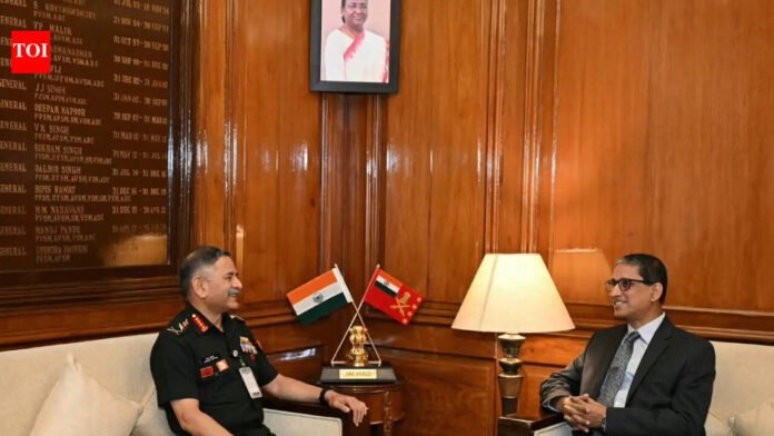 'Deepening cooperation for regional peace': Upendra Devidi meets Bangladesh High Commissioner Riaz Hamidullah

