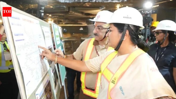 Delhi CM Gupta reviews construction work of phase 4 of RK Ashram Marg

