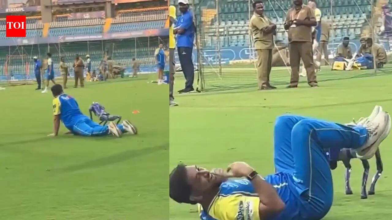 Dhoni plays alongside 'Champak', return rumors swirl ahead of MI vs CSK clash