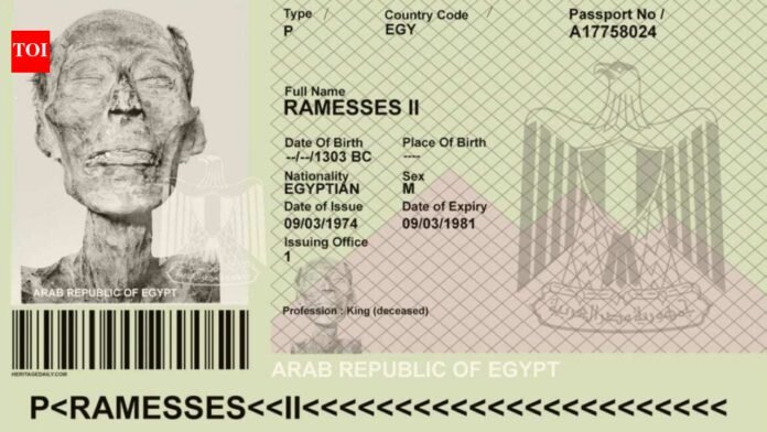 Did Egypt really issue a passport to Ramses II flying to Paris in 1974 3,000 years ago? Fact or fiction?

