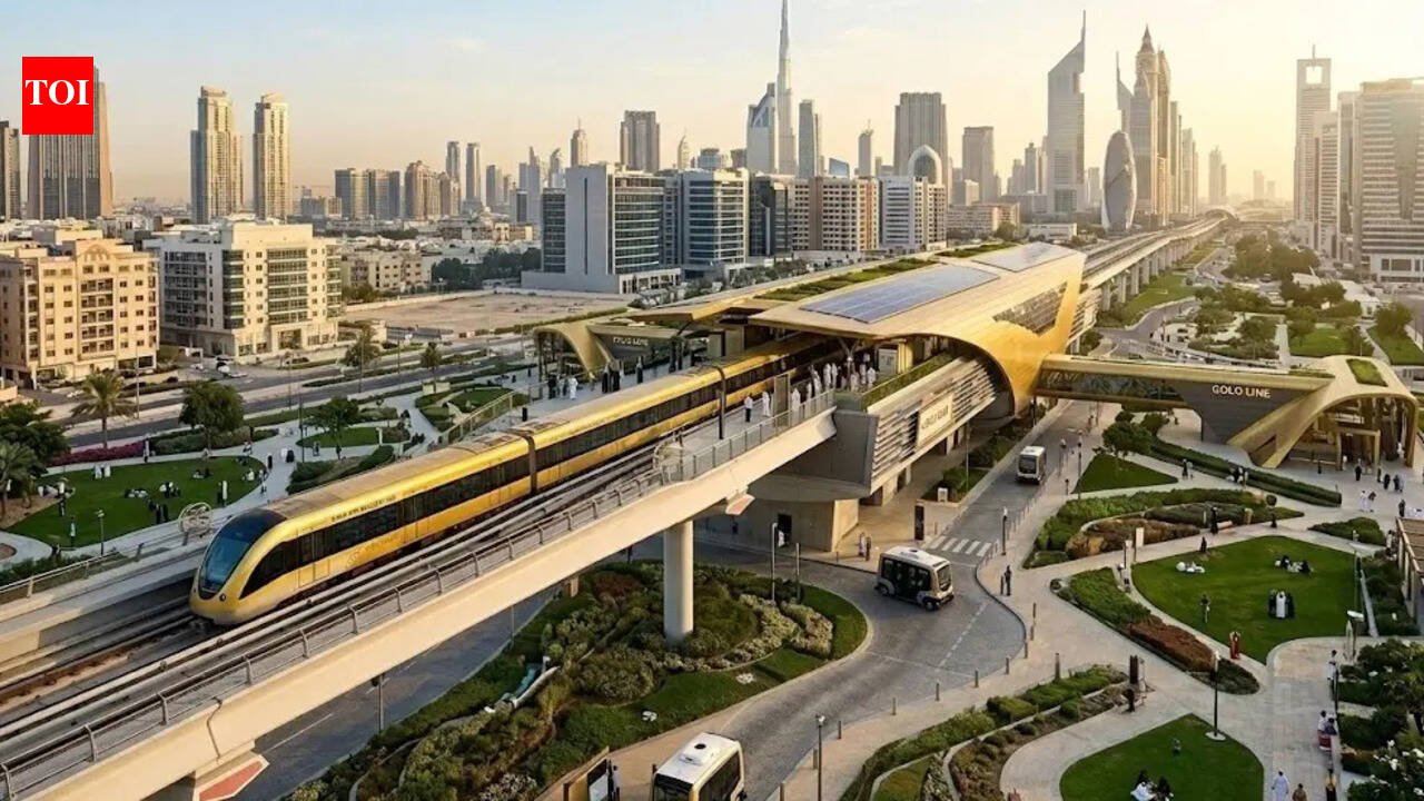 Dubai Metro: Dubai Metro Gold Line 2026: Dubai Ruler Sheikh Mohammed unveils Dh34 billion line connecting Business Bay, Dubailand and Jumeirah Golf Estates | World News