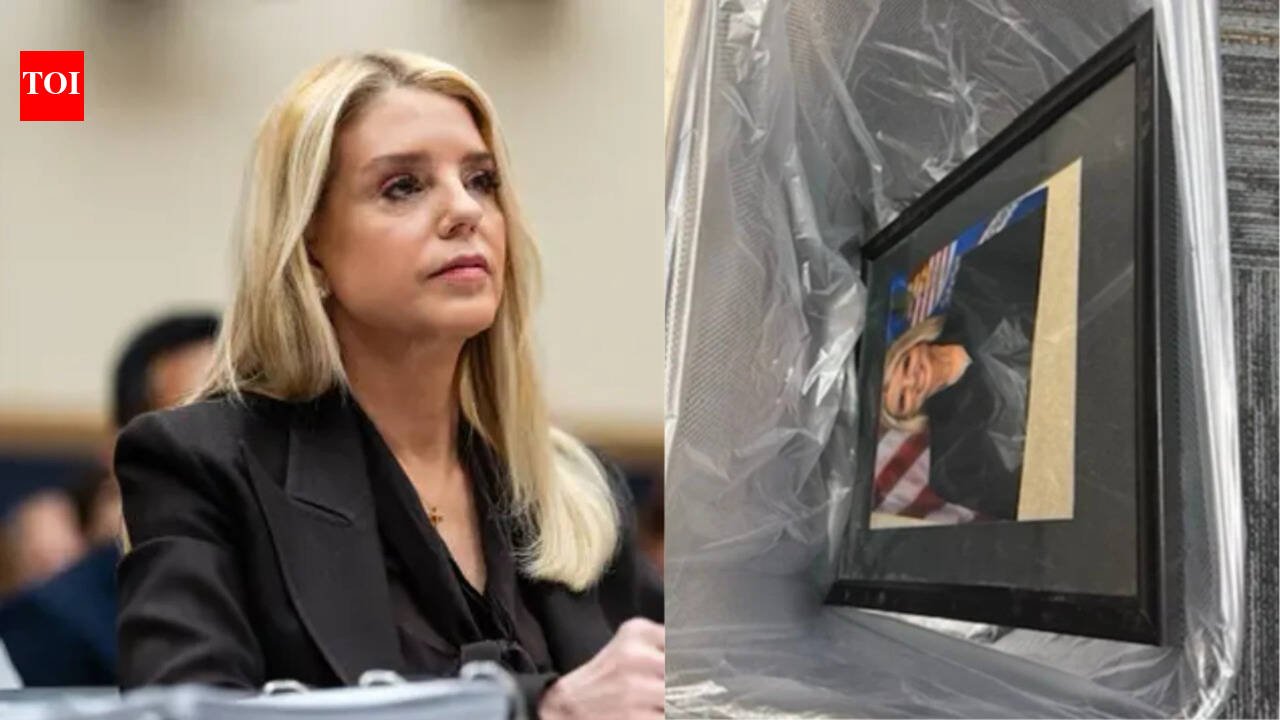 Effigy of Pam Bondi found in trash can the day after Trump fired her as attorney general: report