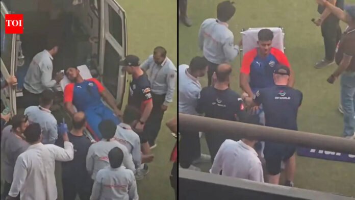 Horrible scene! Delhi Capitals net bowler seriously injured, taken to ambulance on stretcher - Watch

