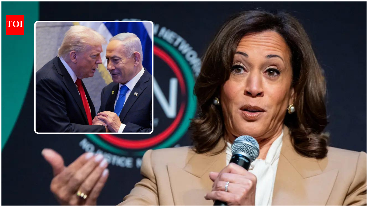 Kamala Harris: Kamala Harris says Donald Trump was 'pulled into' Iran war by Netanyahu, says it distracted from 'Epstein documents'