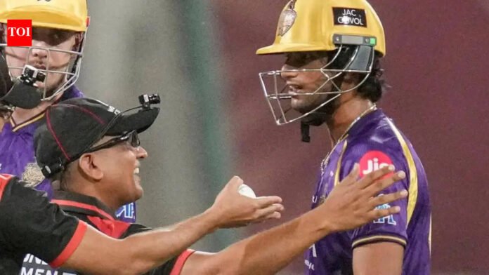 'Misuse of cricket equipment': Angkrish Raghuvanshi fined by IPL

