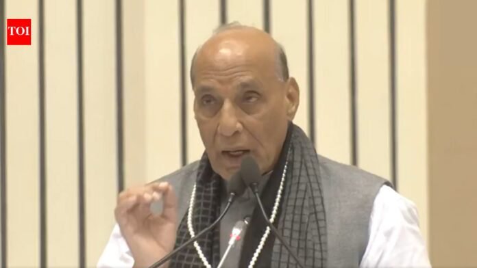 On Pakistani minister's warning of attack on Kolkata, Rajnath says 'only God knows how many parts they will be divided into'

