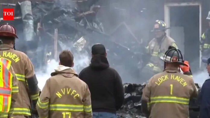 Pennsylvania house explosion and fire kills mother and six children: 'Hear the blast, feel it'

