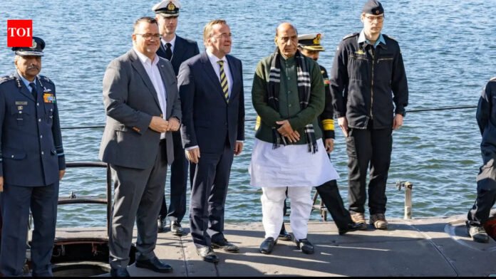 Rajnath visits German submarine factory, P-75I deal expected soon


