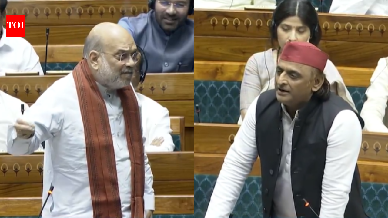 'Reservation based on religion unconstitutional': Amit Shah, Akhilesh Yadav clash in Lok Sabha over delimitation issue