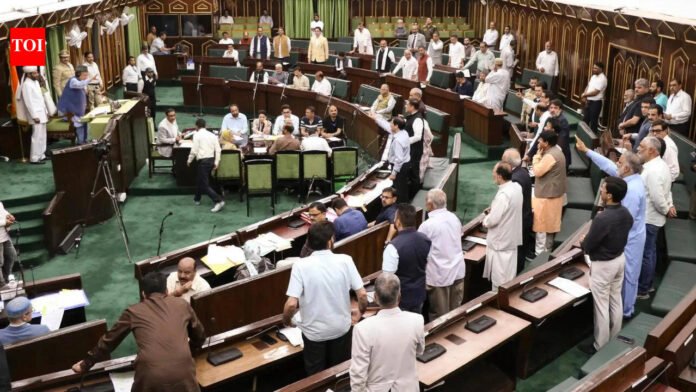 Security evacuation of National Conference Office rocks J&K Assembly

