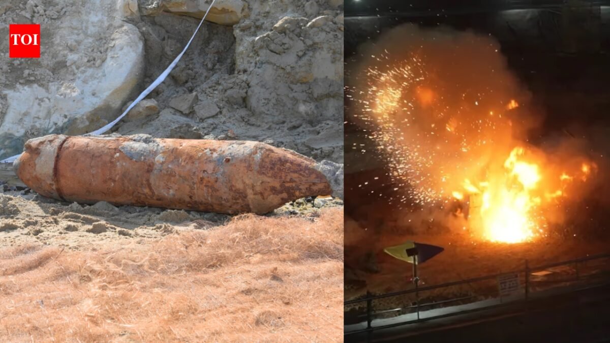 Singapore safely detonates 250kg World War II bomb near the airport without affecting flights | World News