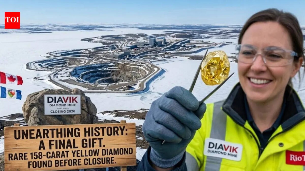 Stunning 158-carat diamond discovered at Diavik mine in Canada before closure | World News