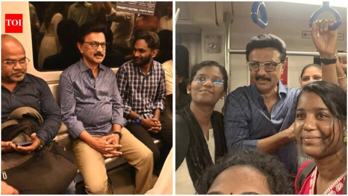 Tamil Nadu CM MK Stalin rides Chennai Metro during polls, interacts with commuters

