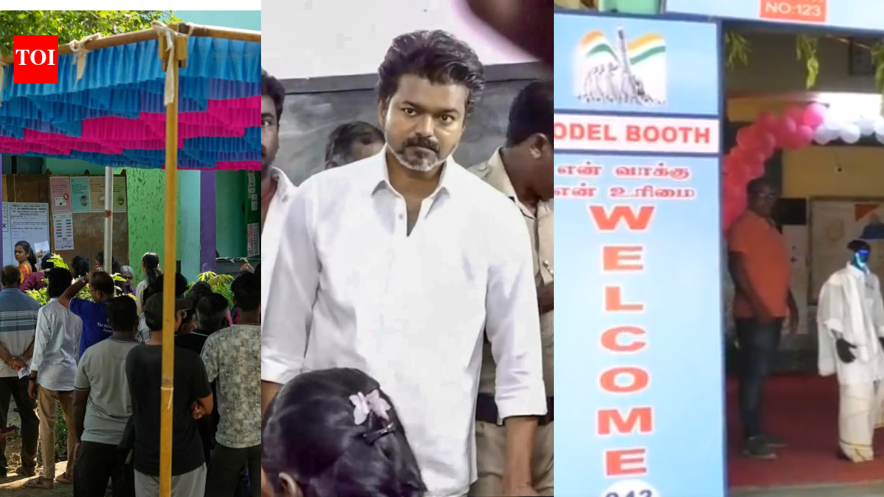 Tamil Nadu elections: Star-studded polling day, Vijay appeals to Election Commission, robots greet voters - Latest developments