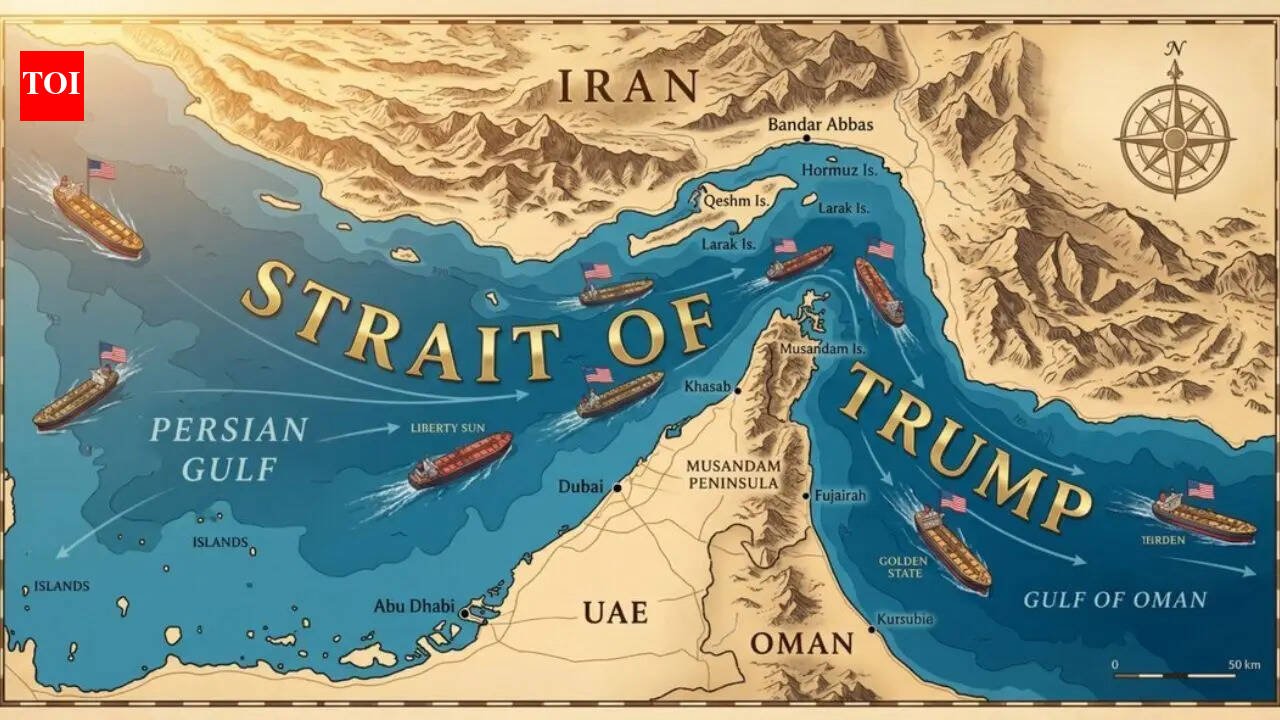 'Trump Strait': US president shares new map, names Strait of Hormuz after himself