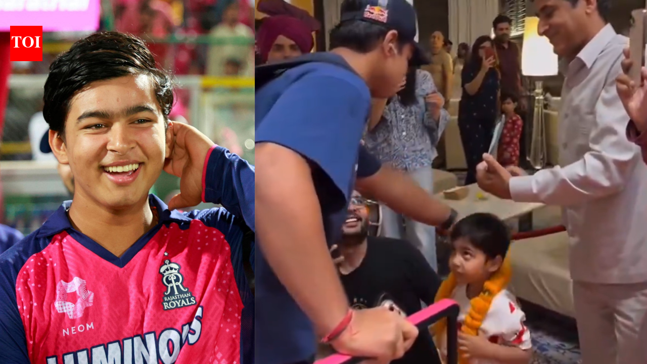 Vaibhav Sooryavanshi wins the hearts of young fans with his humility - Watch