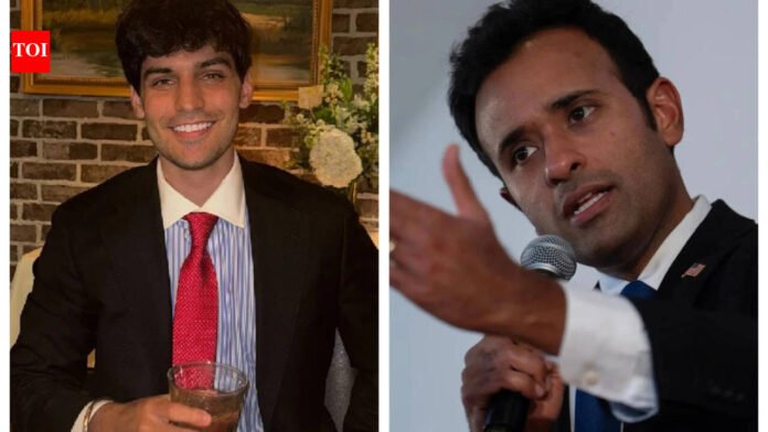 Vivek Ramaswamy talks 'being American' at TPUSA event, Nikki Haley's son calls him 'pathetic'

