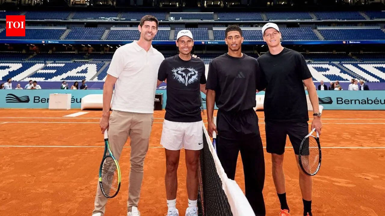 WATCH: Nadal returns to the court! Legend plays tennis with Bellingham Sinner