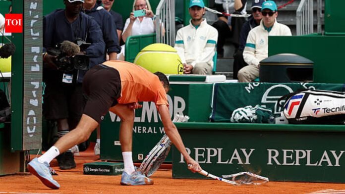 Watch: Daniil Medvedev smashes racket seven times in 'double bagel' defeat

