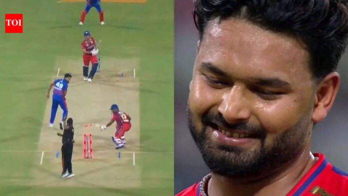 Watch: Pant giggles after bizarre dismissal in LSG's first match against DC

