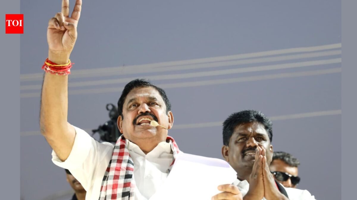 'We will fight back': AIADMK chief Palaniswami criticizes Stalin for 'talking bad about him'; slams Congress Union ministers