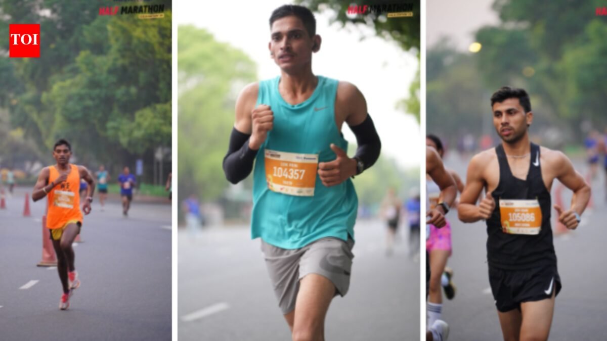 Young talent shines: The under-29 10K (men's) category performs well at the Times Internet Half Marathon