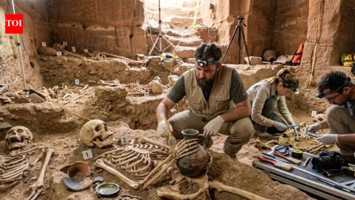 12 skeletons found under treasure trove in Petra tomb

