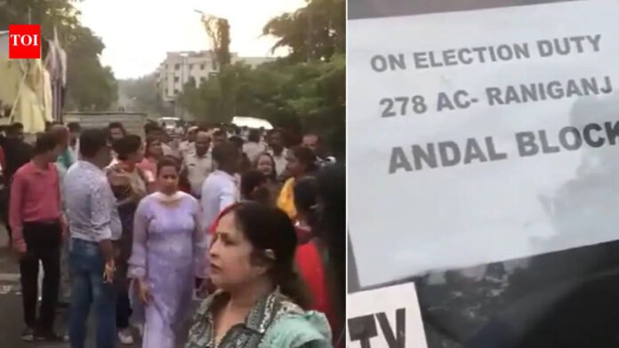 'All officials of TMC': BJP alleges irregularities after mobile phone found in envelope near Asansol College vault; chaos breaks out

