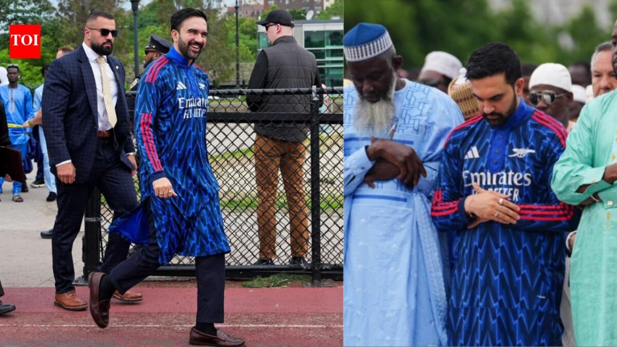 Arsenal Toby Eid? Zohran Mamdani goes viral in bold football-themed outfit during Eid al-Adha celebrations | Football News