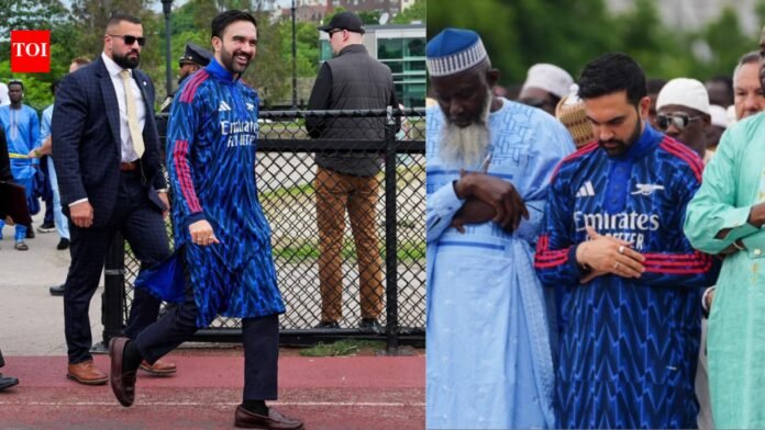 Arsenal Toby Eid? Zohran Mamdani goes viral in bold football-themed outfit during Eid al-Adha celebrations | Football News

