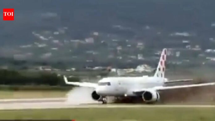 Croatia Airlines plane skids off runway during aborted takeoff

