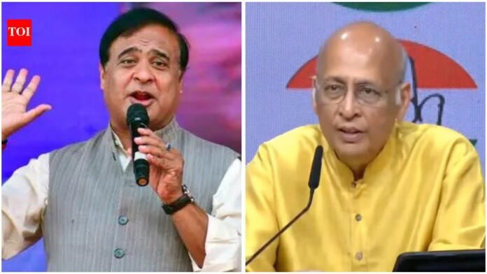 Defamation: Reflect on inappropriate remarks, says Singhvi; No need for lessons in decency, replies Himanta Sarma

