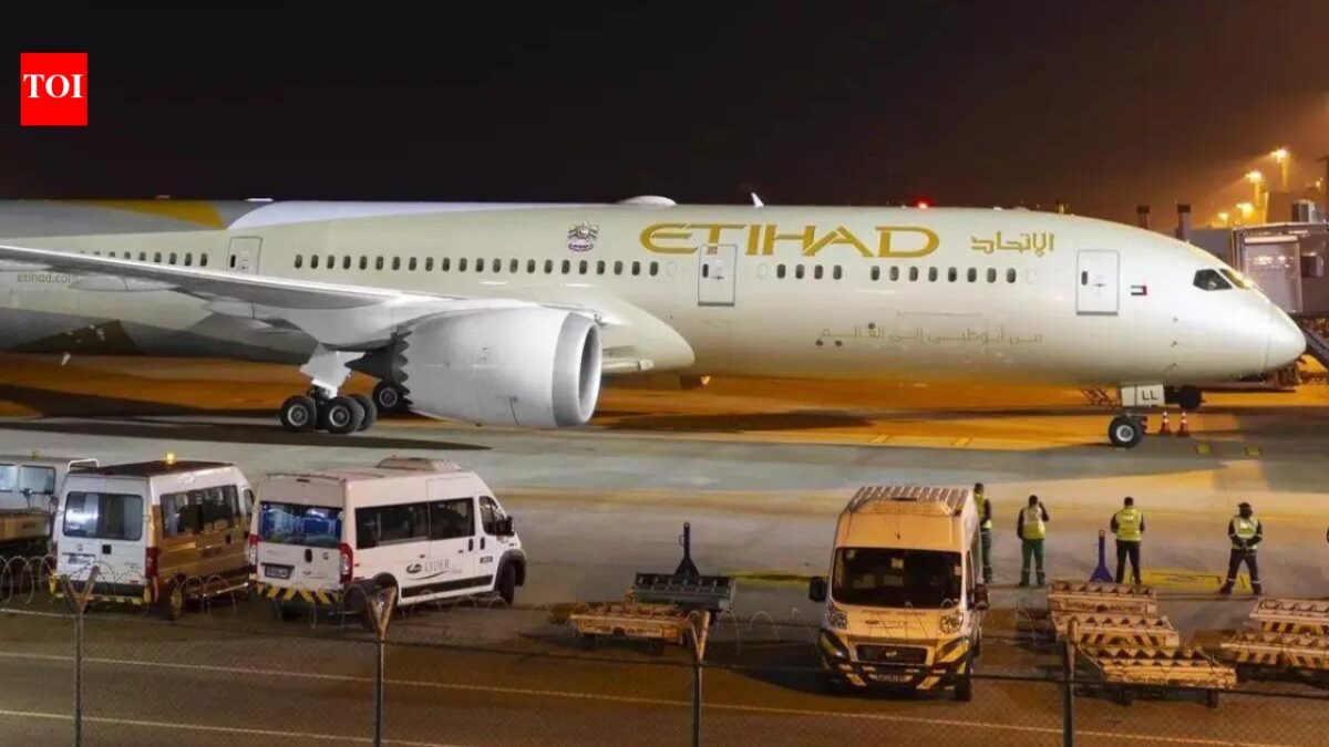 Etihad Chennai-Abu Dhabi flight canceled after wing caught fire during takeoff preparations