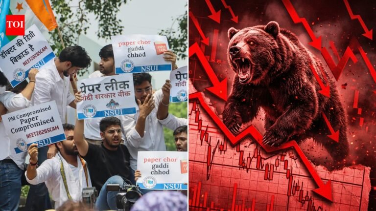 Evening News Report: NEET exam canceled over question paper leak; stock market plunges over 1,400 points More