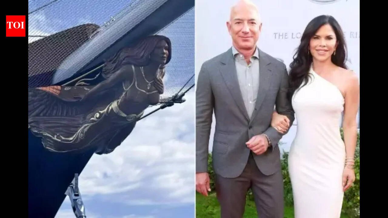 Jeff Bezos Secretly Selling $500 Million Superyacht With Lauren Sanchez Mermaid Sculpture Because…