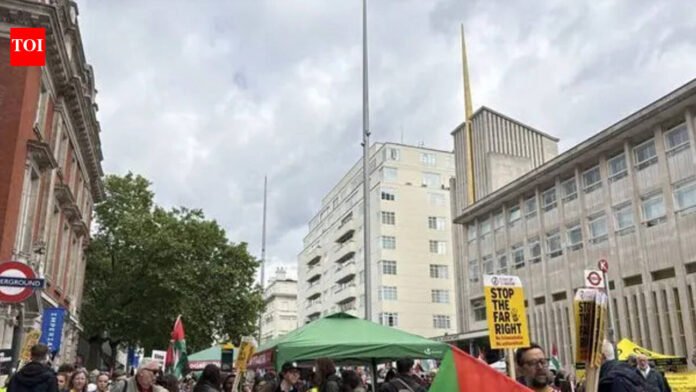 Man detained after truck hits pedestrian during Birmingham protest to remove flag


