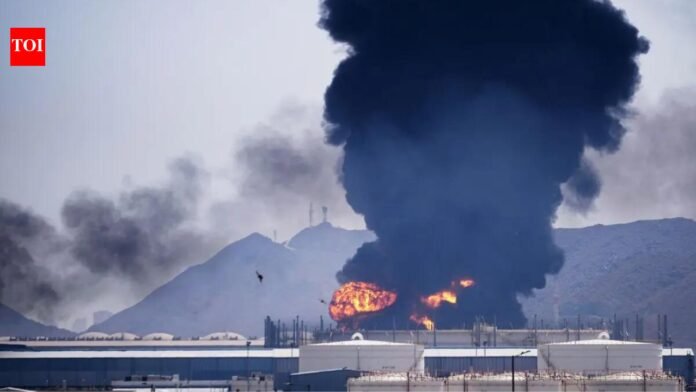 Middle East Crisis: Drone attack on UAE's Fujairah oil region sparks fire, three Indians injured

