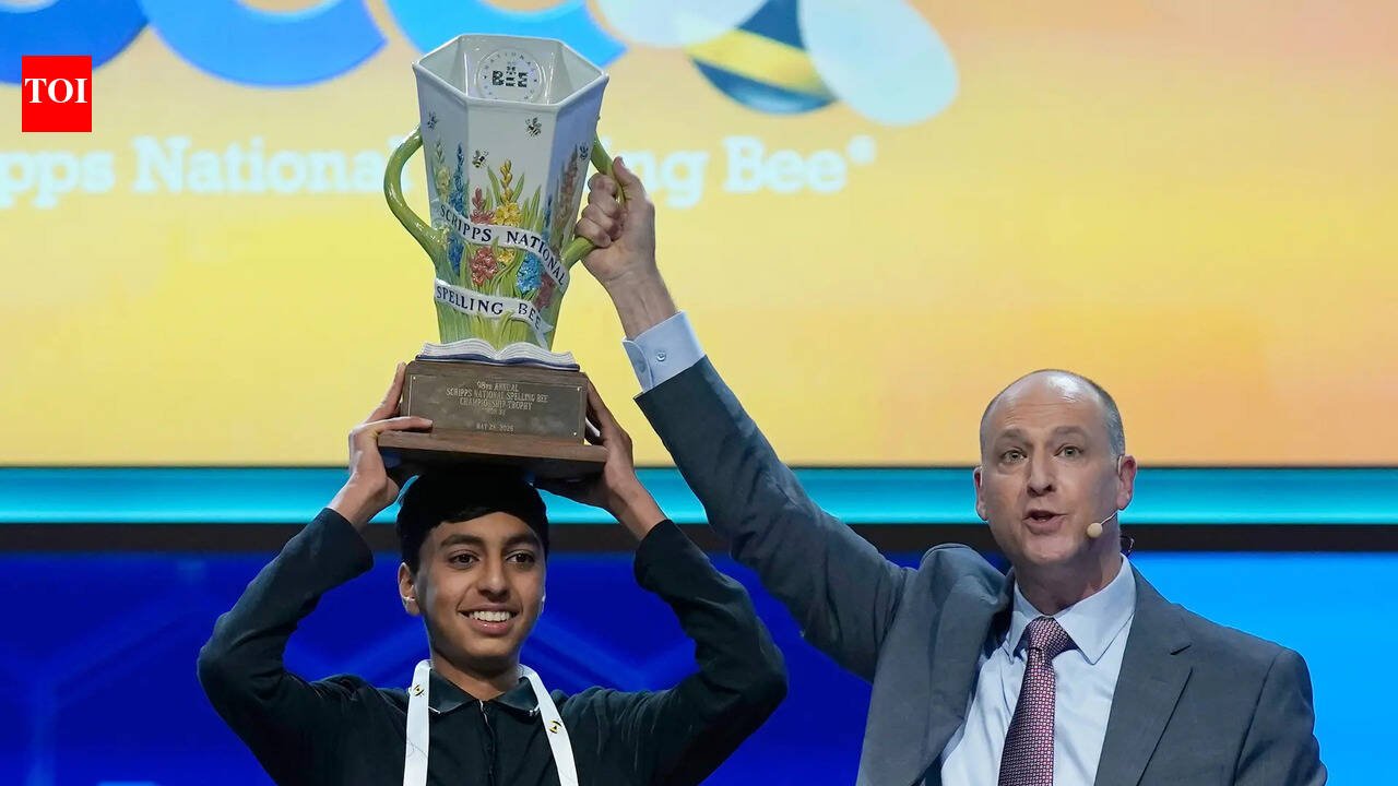 Shrey Parikh: Meet Shrey Parikh: 14-year-old Indian-origin spelling bee champion who spelled 32 words in 90 seconds | World News