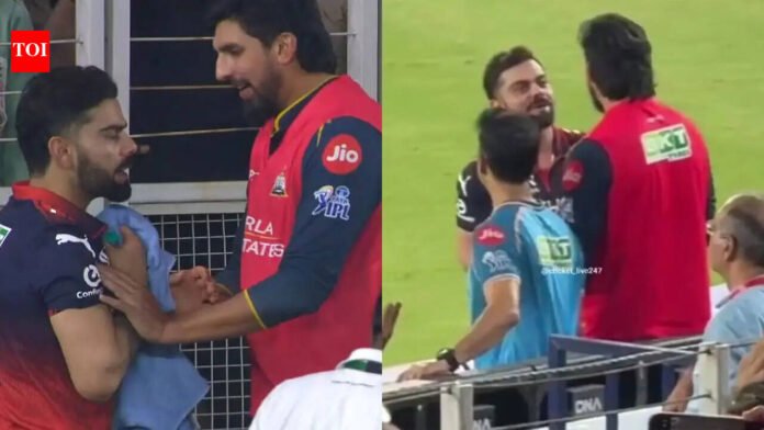Virat Kohli and Ishant Sharma's bromance goes viral during RCB vs GT match - Watch

