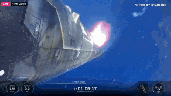 WATCH: SpaceX Starship catches fire in fiery splashdown in Indian Ocean after test flight

